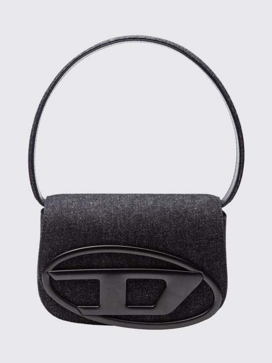 26FW 디젤 1DR 아이코닉 워시드 데님 숄더백 X08396P6901 T8013 Black