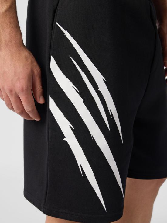 26SS 플레인스포츠 숏팬츠 UAECMJT2687STE003N 02 Black - PLEIN SPORT