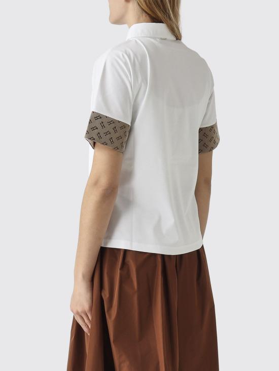 26SS 에르노 폴로 티셔츠 JPL00122D52063 1000 White - HERNO