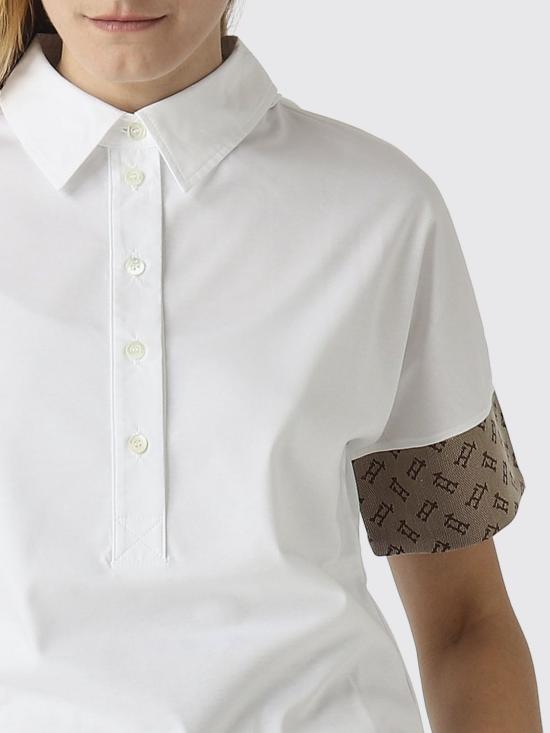 26SS 에르노 폴로 티셔츠 JPL00122D52063 1000 White - HERNO