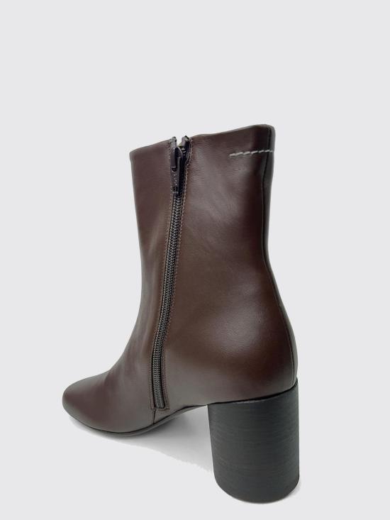 26SS MM6 메종마르지엘라 ANATOMIC 아나토믹 앵클 부츠 S59WU0235P3628 T2259 Brown - MM6 MAISON MARGIELA