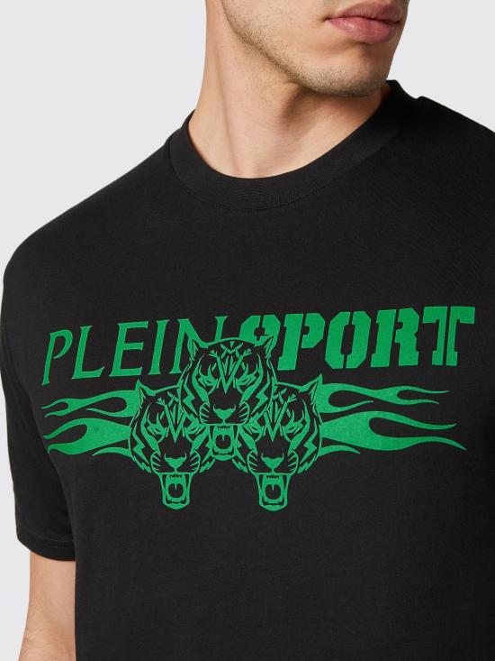 26SS 플레인스포츠 반팔 티셔츠 PACCMTK6325SJY001N 0227 Black - PLEIN SPORT
