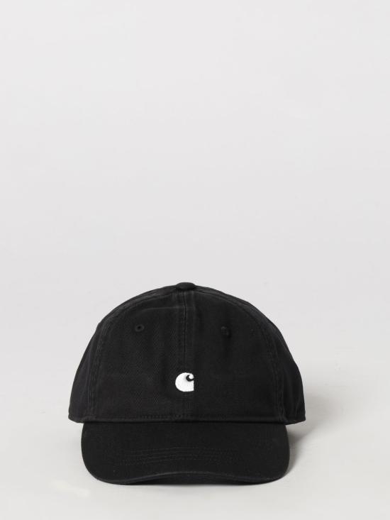 26FW 칼하트 WIP 메디슨 로고 볼캡 I036730 0D2XX Black - CARHARTT WIP