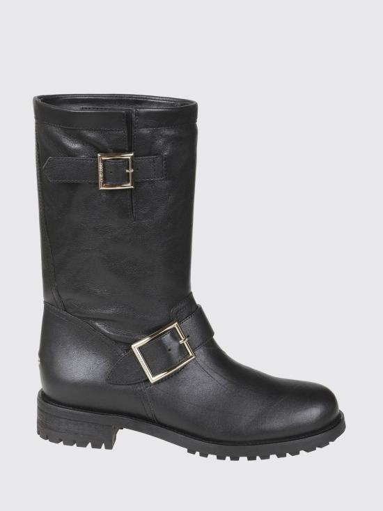 26FW 지미추 부츠 BIKERMIDBKL Black