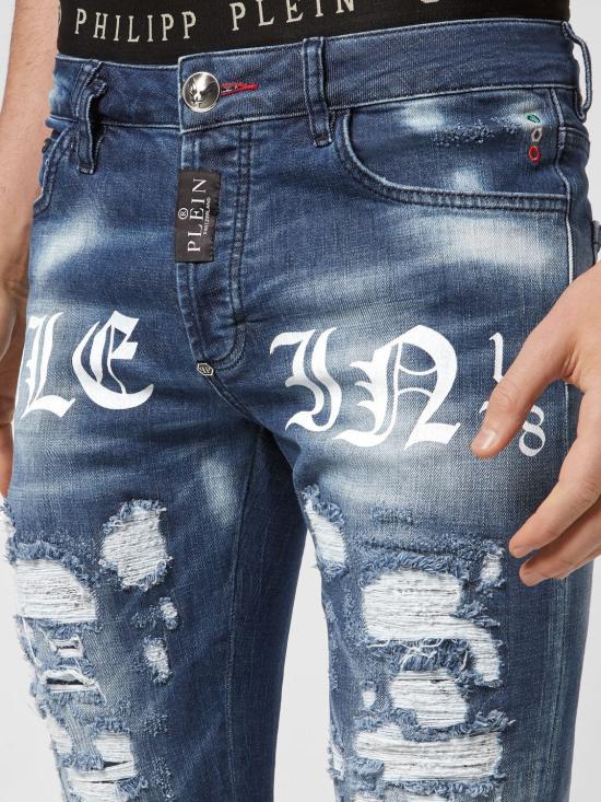 26SS 필립 플레인 데님 팬츠 LABCMDT2869PDE004N 08HS Turquoise - PHILIPP PLEIN