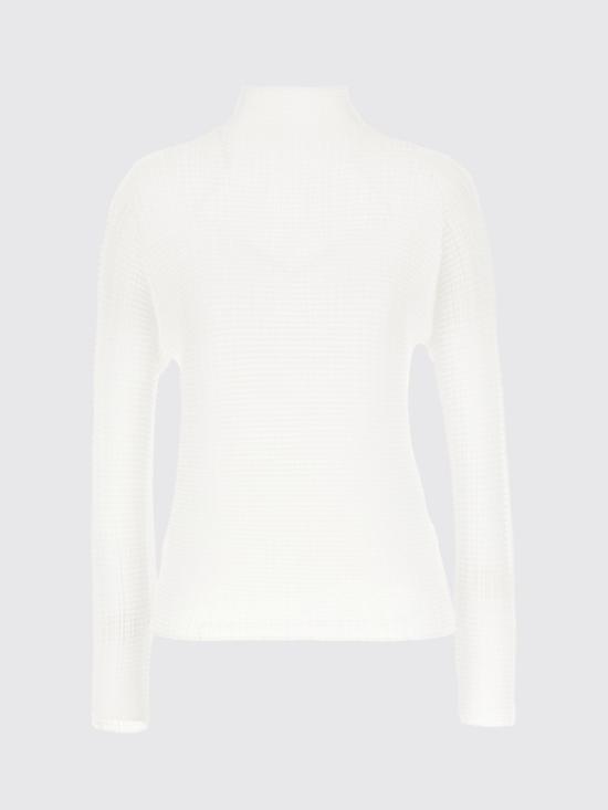 26SS 이세이 미야케 터틀넥 IM66FJ679 01 White - ISSEY MIYAKE