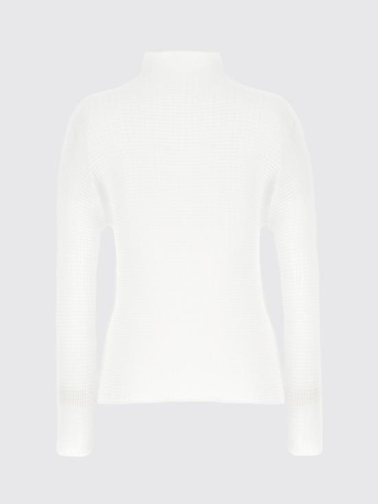26SS 이세이 미야케 터틀넥 IM66FJ679 01 White - ISSEY MIYAKE
