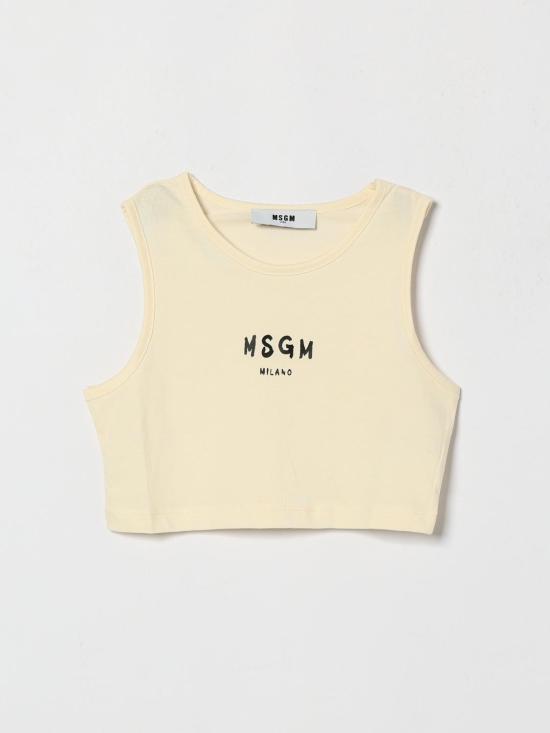 26SS [키즈] 엠에스지엠 티셔츠 S6MSJGTO011 013 Cream