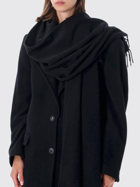 26FW 디 아티코 코트 WCC00097WWS001AA 100 Black - THE ATTICO