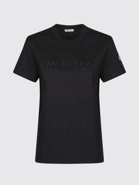 26FW 몽클레어 반팔 티셔츠 L20938C0002189AUO 999 Black