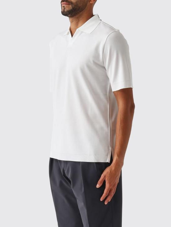 26SS 에르노 폴로 티셔츠 JV000004U52059 1000 White - HERNO