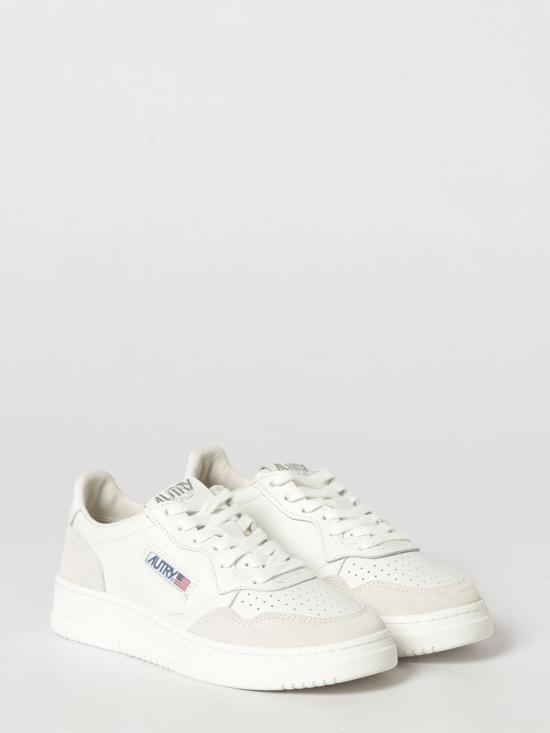26FW 오트리 메달리스트 로우 레더 스니커즈 AULW LS30 White 2 - AUTRY