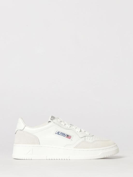 26FW 오트리 메달리스트 로우 레더 스니커즈 AULW LS30 White 2