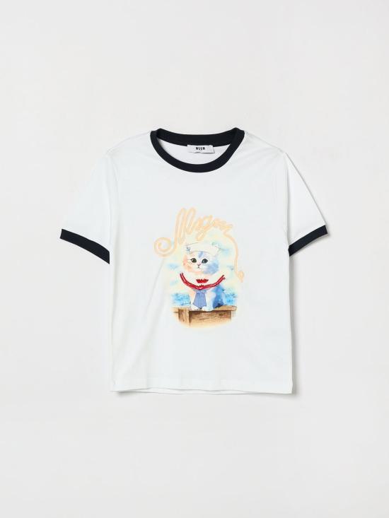 26SS [키즈] 엠에스지엠 티셔츠 S6MSJGTH016 001 83 White