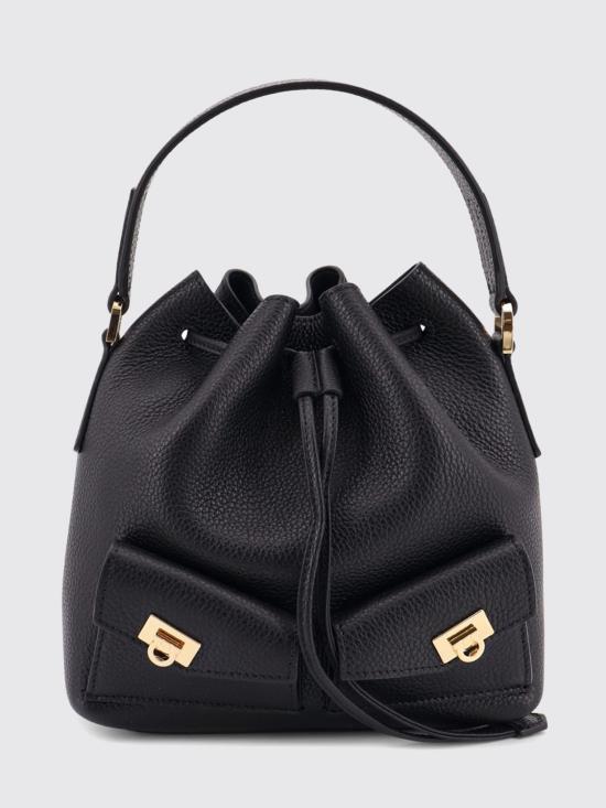26SS 살바토레 페라가모 허그 멀티포켓 버킷백 220915 78587 NERO Black