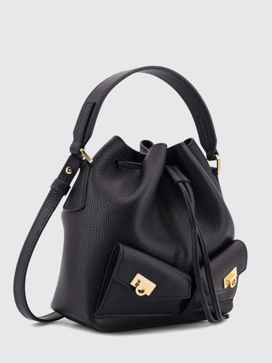 26SS 살바토레 페라가모 허그 멀티포켓 버킷백 220915 78587 NERO Black - SALVATORE FERRAGAMO