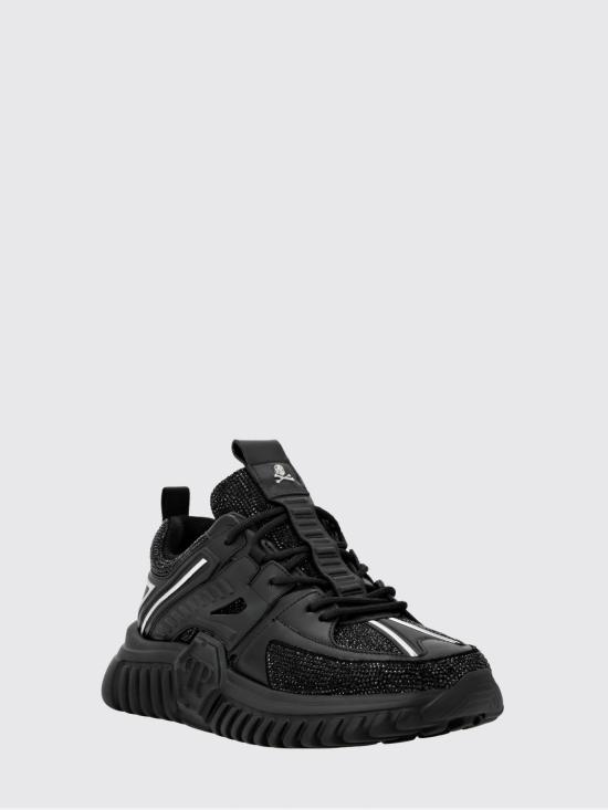 26SS 필립 플레인 스니커즈 PACSUSC0463PLE075N 02 Black - PHILIPP PLEIN
