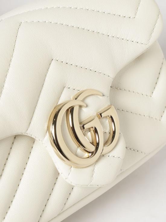 26SS 구찌 GG 마몽 미니 숄더백 841290AAFAX 9050 Yellow Cream - GUCCI