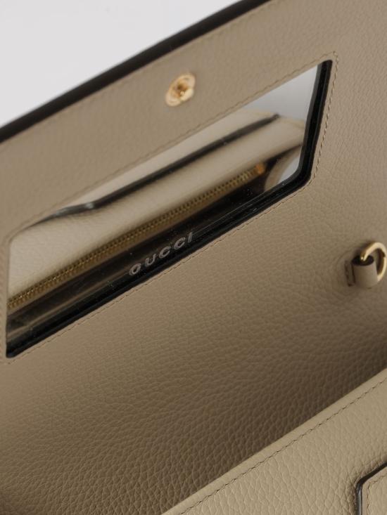 26SS 구찌 GG 마몽 월렛 온 체인 497985AAE5E 9549 Ivory - GUCCI