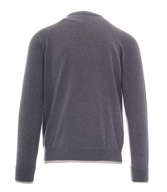 26FW 일레븐티 스웨터 N76MAGN56 MAG0N03713 00 Ligh grey - ELEVENTY