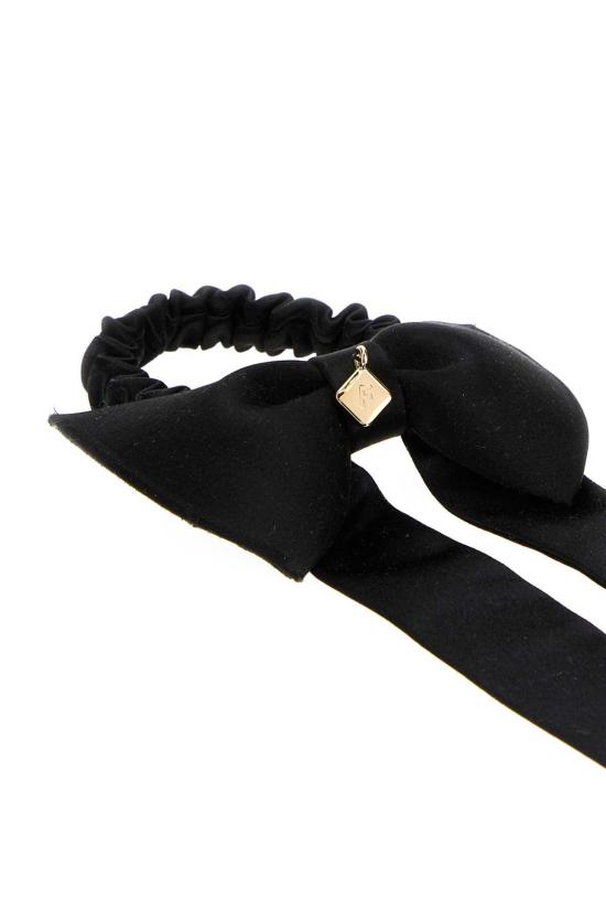  살바토레 페라가모 헤어 액세서리 페라가모 SCtw 보우 코드 핀 블랙/골드 - SALVATORE FERRAGAMO