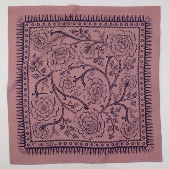  라스트 찬스 텍스타일스 머플러/스카프 라스트 찬스 텍스타일 염색 실크 반다나 - LAST CHANCE TEXTILES