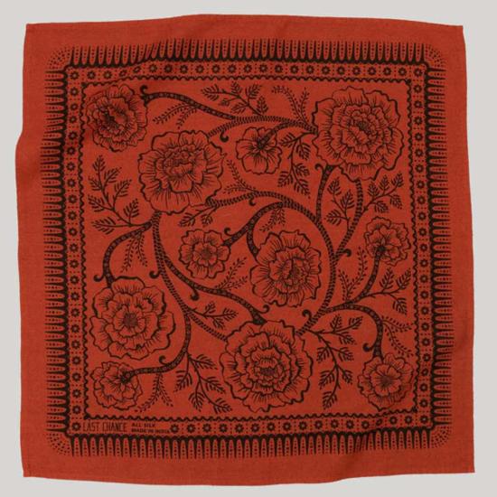  라스트 찬스 텍스타일스 머플러/스카프 라스트 찬스 텍스타일 염색 실크 반다나 - LAST CHANCE TEXTILES