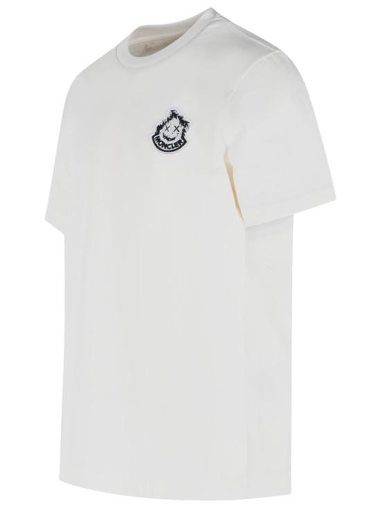 26FW 몽클레어 반팔 티셔츠 091 8C000 21 89AUG 034 White - MONCLER