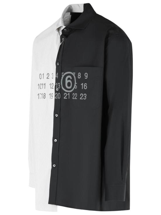  MM6 메종마르지엘라 투톤 코튼 포플린 셔츠 SH0DT0025 MTN136 961 Black - MM6 MAISON MARGIELA