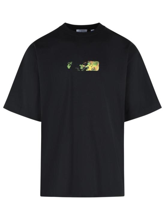 26FW 오프화이트 반팔 티셔츠 44MAA120F26J00D 001 Black