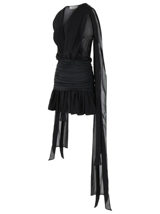 26SS 블루마린 숏 원피스 2A785A N0990 Black - BLUMARINE