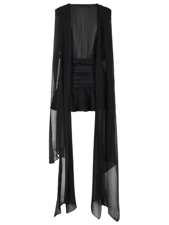 26SS 블루마린 숏 원피스 2A785A N0990 Black - BLUMARINE