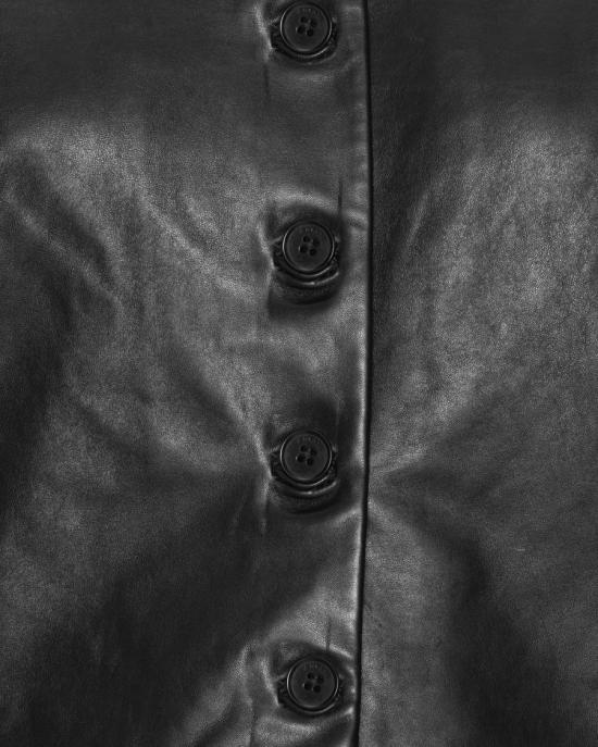 26FW 로테이트 가죽 자켓 4997562 Black - ROTATE