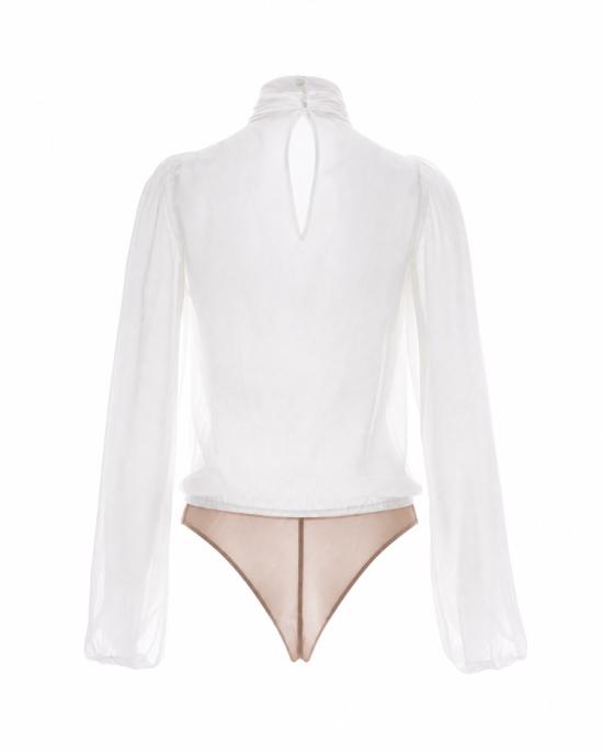 26FW 엘리자베타프랜치 바디수트 티셔츠 9784338 White - ELISABETTA FRANCHI