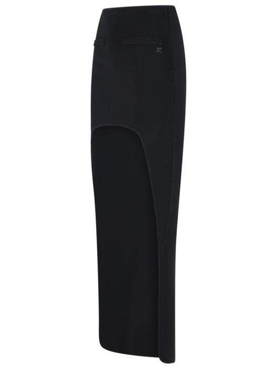 26SS 쿠레쥬 롱 스커트 126MJU348FI0063 9999 Black - COURREGES