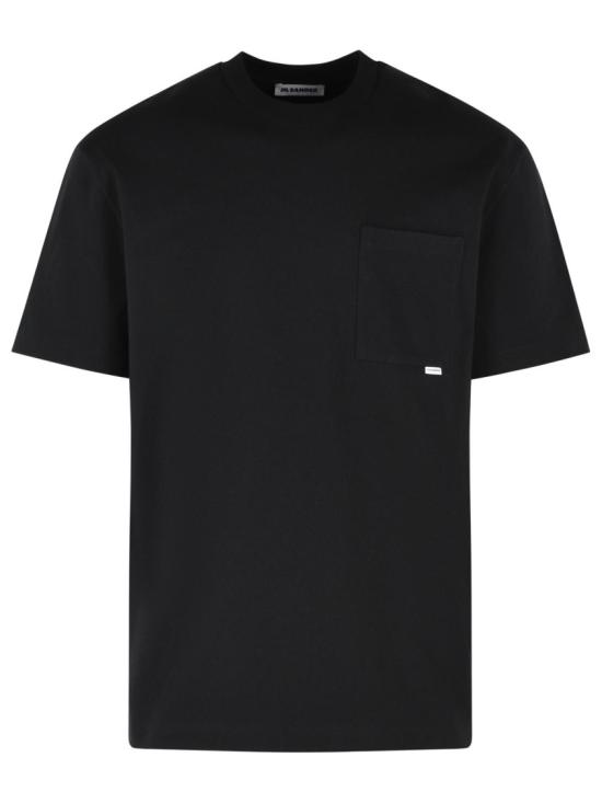 26FW 질샌더 반팔 티셔츠 J22GC0270 J20256 001 Black
