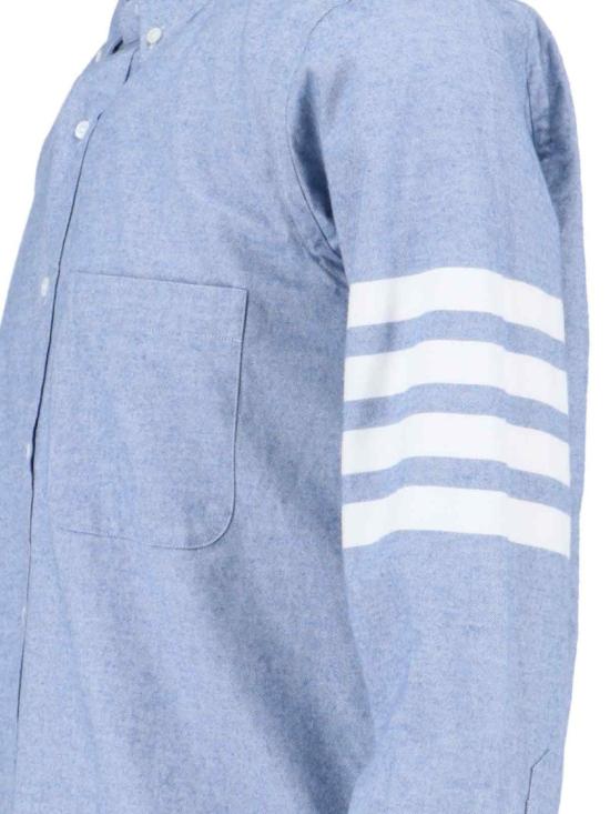 26FW 톰브라운 플란넬 4바 셔츠 MWL272A 05245035 Blue - THOM BROWNE
