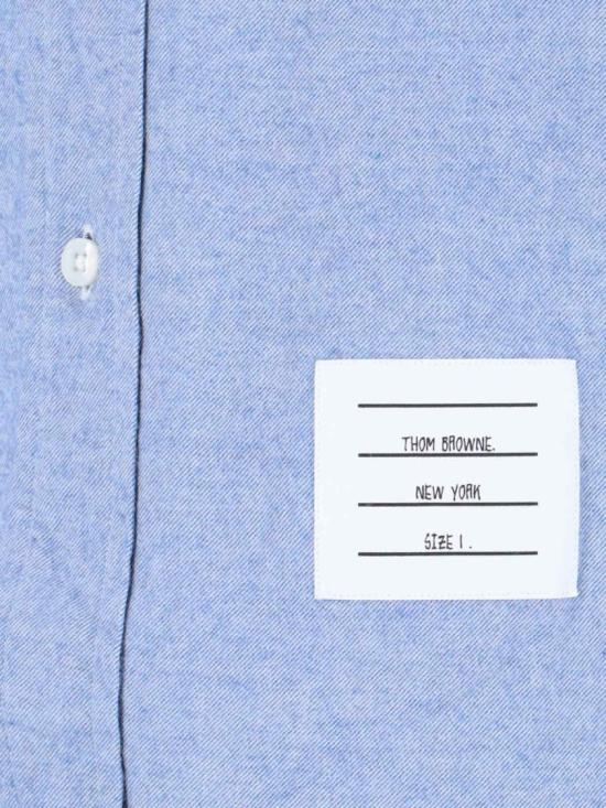 26FW 톰브라운 플란넬 4바 셔츠 MWL272A 05245035 Blue - THOM BROWNE
