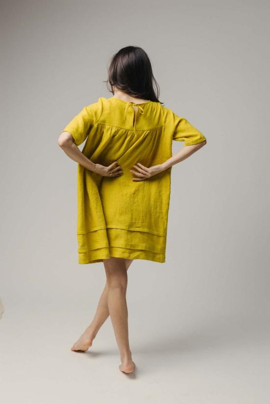  파뮤트 어패럴 숏 원피스 Pamut Apparel Usa Claire 드레스 - PAMUT APPAREL