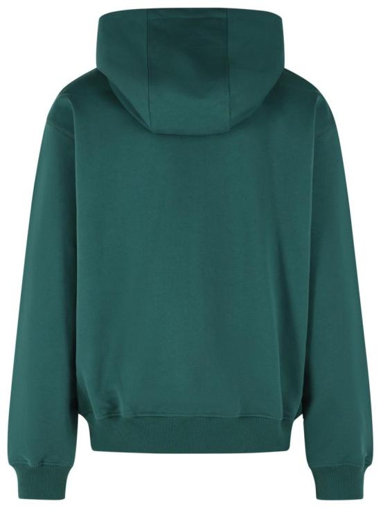 26FW 카사블랑카 후드 티셔츠 M PF26 JTP 512 01 GREEN LOOPBACK CASABLANCA SPORT TYPE - CASABLANCA