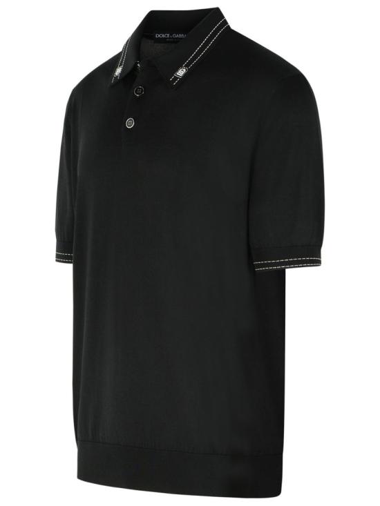 26SS 돌체앤가바나 폴로 티셔츠 GXZ02T JBSOI N0000 Black - DOLCE & GABBANA