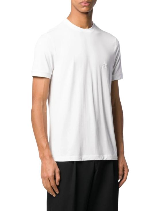 26FW 조르지오 아르마니 반팔 티셔츠 3GST52 SJP4Z White - GIORGIO ARMANI