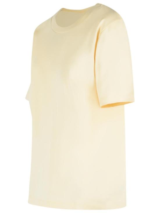 26SS 케이트 크림 실크 저지 티셔츠 크림 실크 저지 티셔츠 24464219 W4219 103 Neutrals - KHAITE