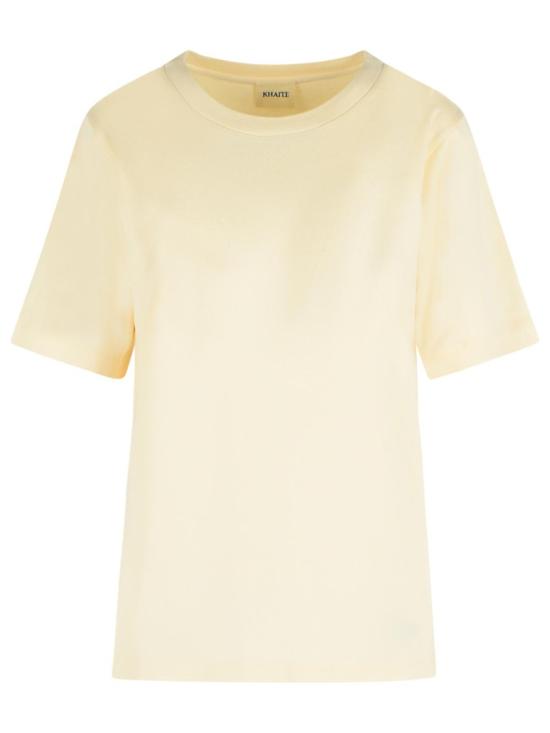 26SS 케이트 크림 실크 저지 티셔츠 크림 실크 저지 티셔츠 24464219 W4219 103 Neutrals