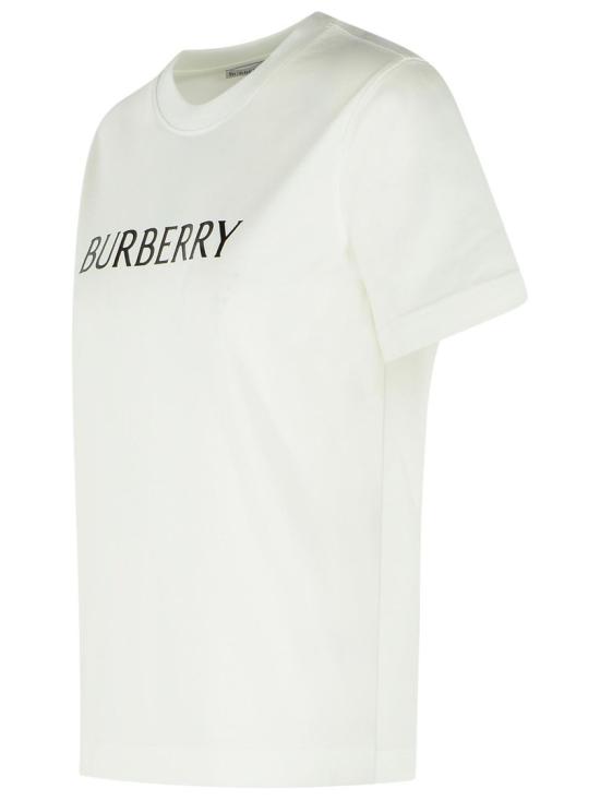 26SS 버버리 로고 코튼 티셔츠 8118978 B7078 White - BURBERRY