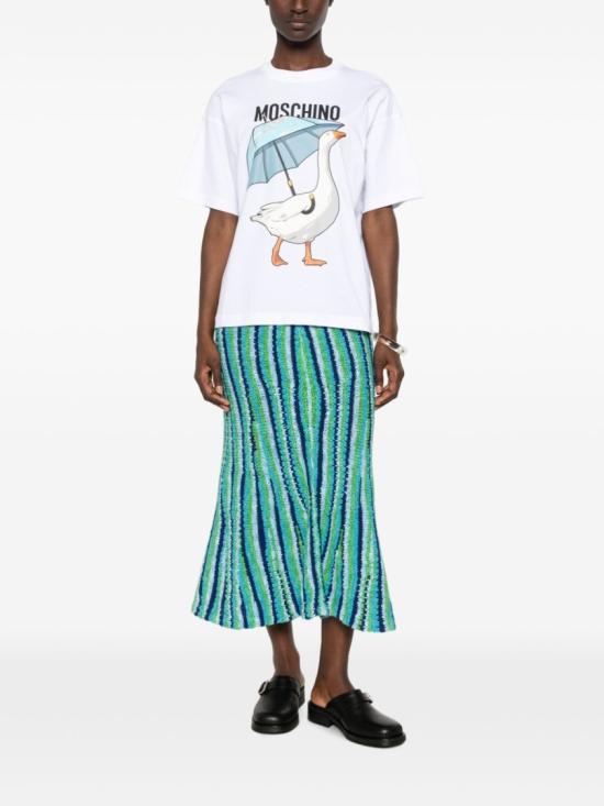 26FW 모스키노 반팔 티셔츠 J0703 5541 1001 White - MOSCHINO