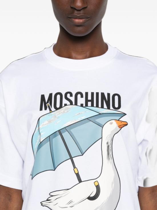 26FW 모스키노 반팔 티셔츠 J0703 5541 1001 White - MOSCHINO