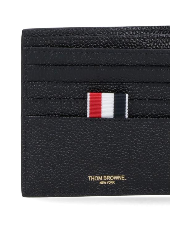 26FW 톰브라운 페블 그레인 레더 빌 폴드 지갑 MAW023A 00198001 Black - THOM BROWNE