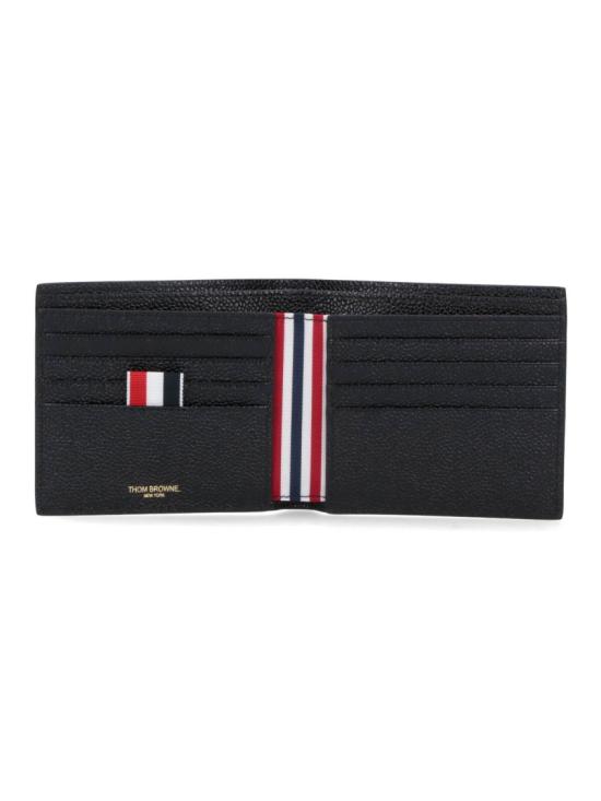26FW 톰브라운 페블 그레인 레더 빌 폴드 지갑 MAW023A 00198001 Black - THOM BROWNE