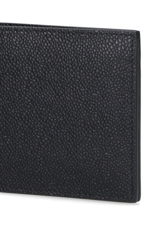 26FW 톰브라운 페블 그레인 레더 빌 폴드 지갑 MAW023A 00198001 Black - THOM BROWNE